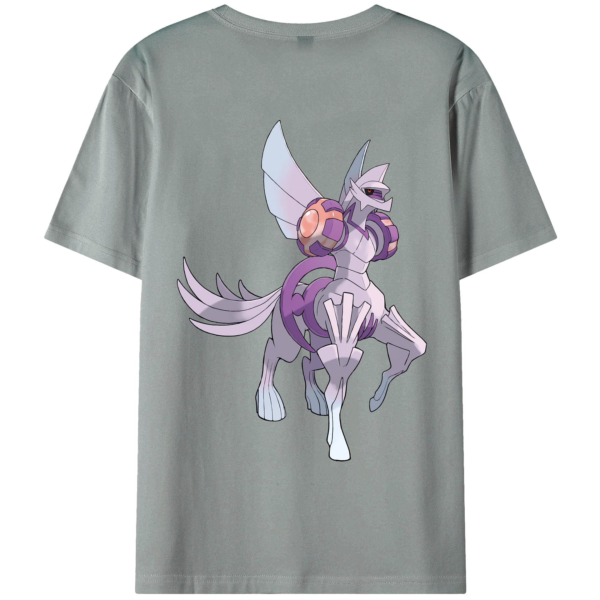 （画像用） ポケットモンスター Pokémon 綿100％ メンズ半袖Tシャツ（バックプリント） 通気性